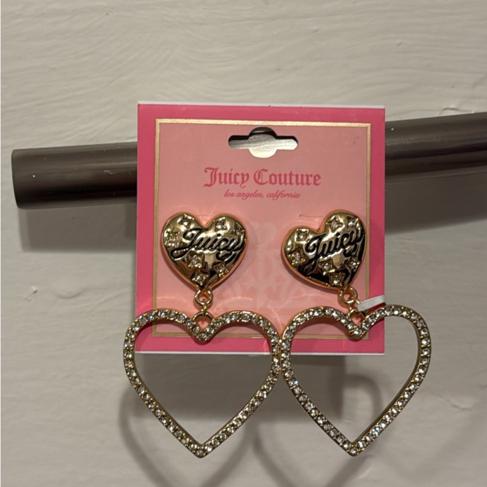 Juicy Couture Gold Heart Earrings